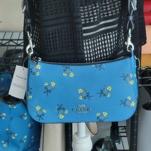 *NEW* $169 COACH Jes Baguette With Floral Bow Print